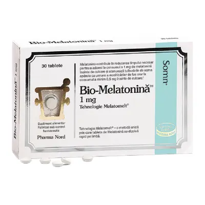 Bio-Melatonina 1mg Melatomelt, 30 tablete, Pharma Nord